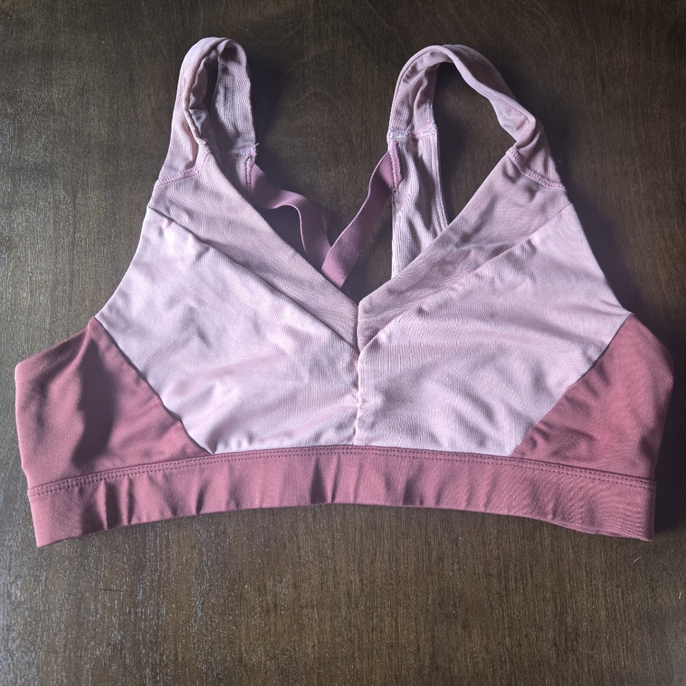Women's Light Pink & Rose Sports Bra